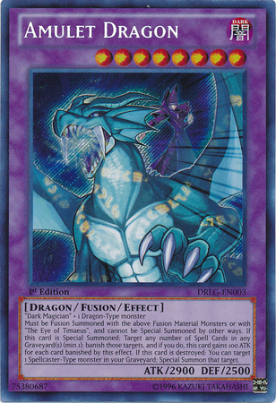 Amulet Dragon [DRLG-EN003] Secret Rare | Dragon's Lair Comics and Fantasy Houston TX