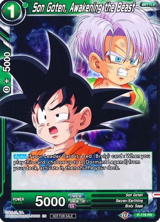 Son Goten, Awakening the Beast (P-179) [Promotion Cards] | Dragon's Lair Comics and Fantasy Houston TX