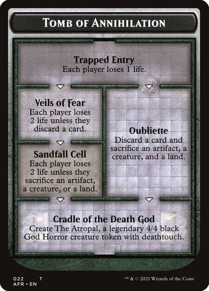 Tomb of Annihilation Token (Oversized) [Oversize Cards] | Dragon's Lair Comics and Fantasy Houston TX