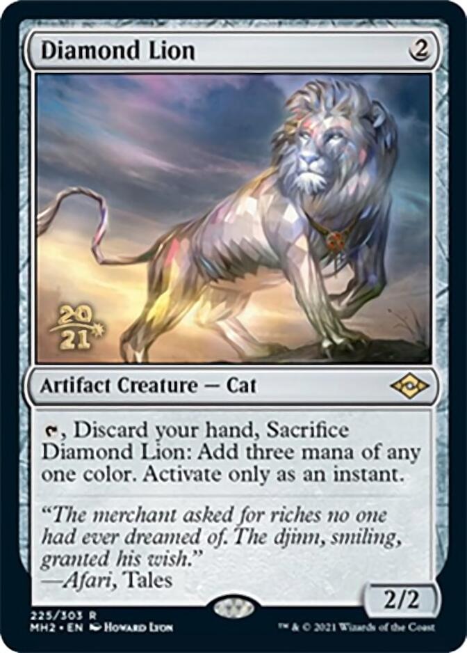 Diamond Lion [Modern Horizons 2 Prerelease Promos] | Dragon's Lair Comics and Fantasy Houston TX