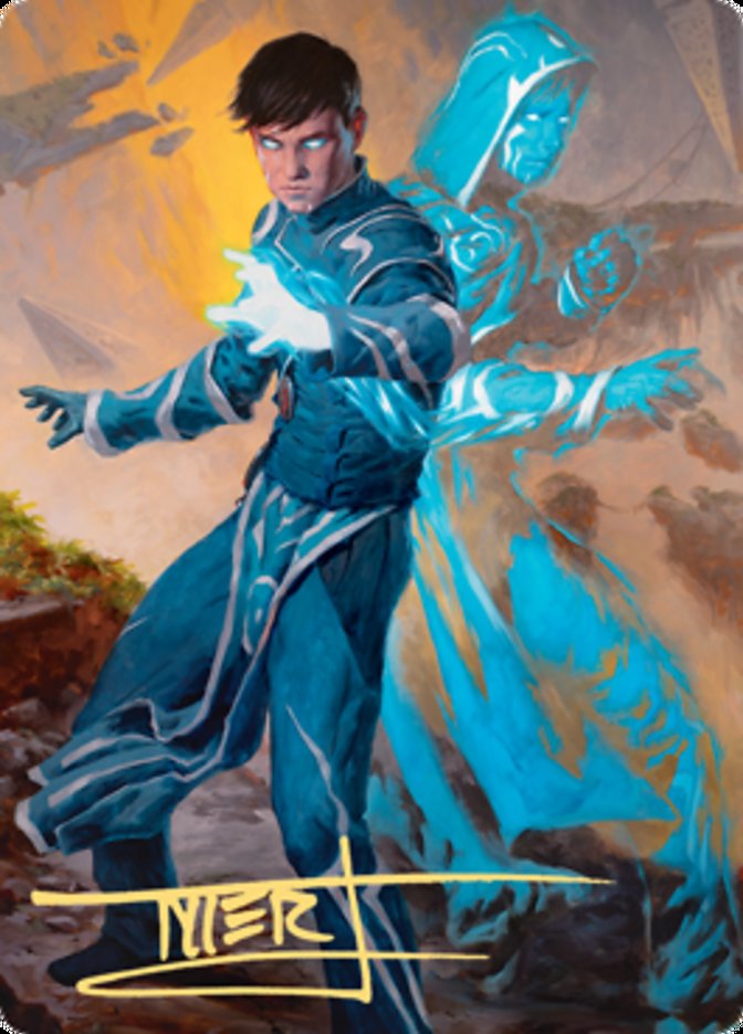 Jace, Mirror Mage 1 Art Card (Gold-Stamped Signature) [Zendikar Rising Art Series] | Dragon's Lair Comics and Fantasy Houston TX