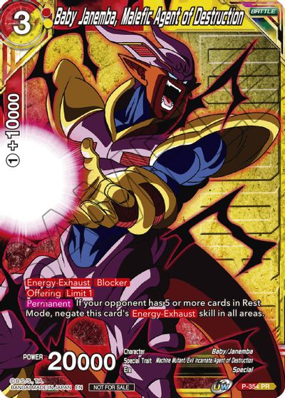 Baby Janemba, Malefic Agent of Destruction (Winner Stamped) (P-354) [Tournament Promotion Cards] | Dragon's Lair Comics and Fantasy Houston TX