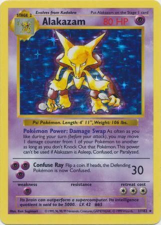 Alakazam (1/102) [Base Set Shadowless Unlimited] | Dragon's Lair Comics and Fantasy Houston TX