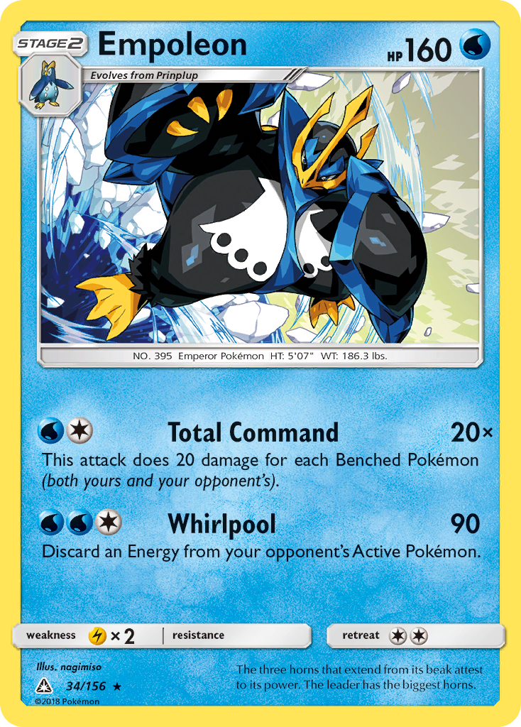 Empoleon (34/156) [Sun & Moon: Ultra Prism] | Dragon's Lair Comics and Fantasy Houston TX