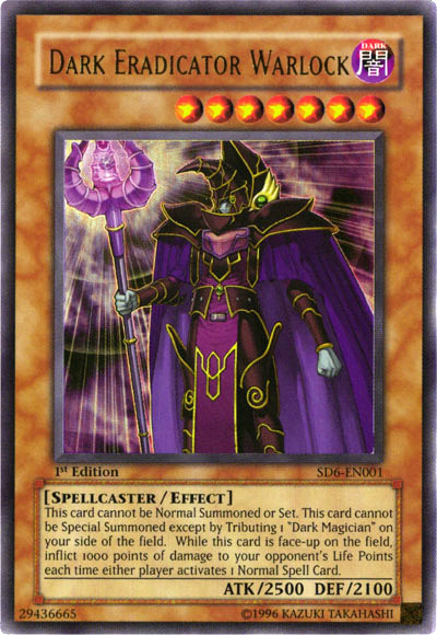 Dark Eradicator Warlock [SD6-EN001] Ultra Rare | Dragon's Lair Comics and Fantasy Houston TX