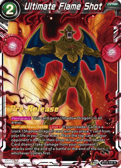 Ultimate Flame Shot (BT15-141) [Saiyan Showdown Prerelease Promos] | Dragon's Lair Comics and Fantasy Houston TX