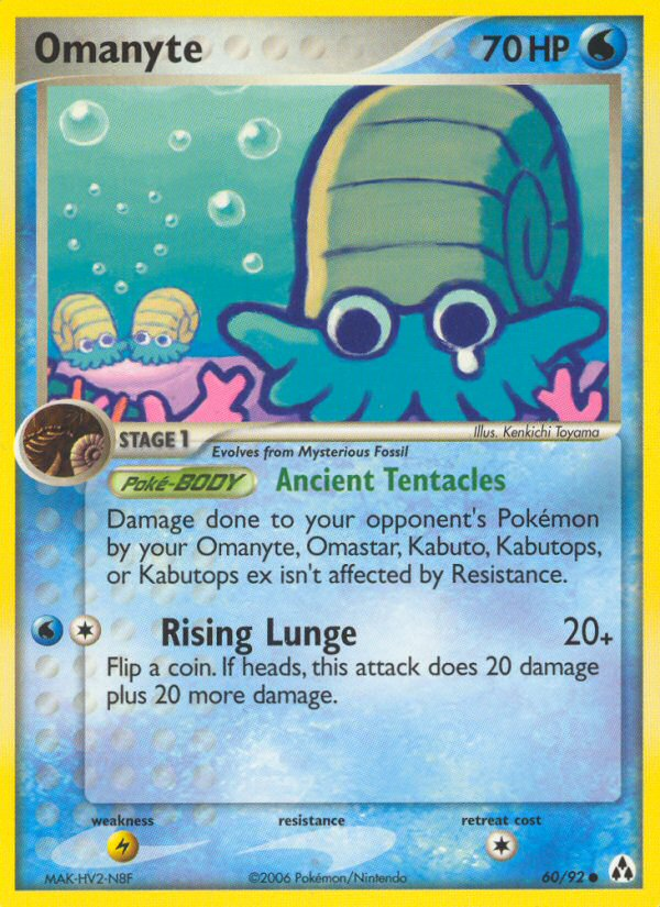 Omanyte (60/92) [EX: Legend Maker] | Dragon's Lair Comics and Fantasy Houston TX