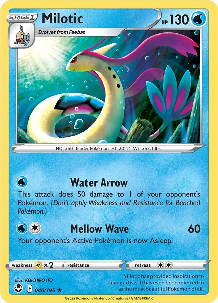 Milotic (040/195) [Sword & Shield: Silver Tempest] | Dragon's Lair Comics and Fantasy Houston TX