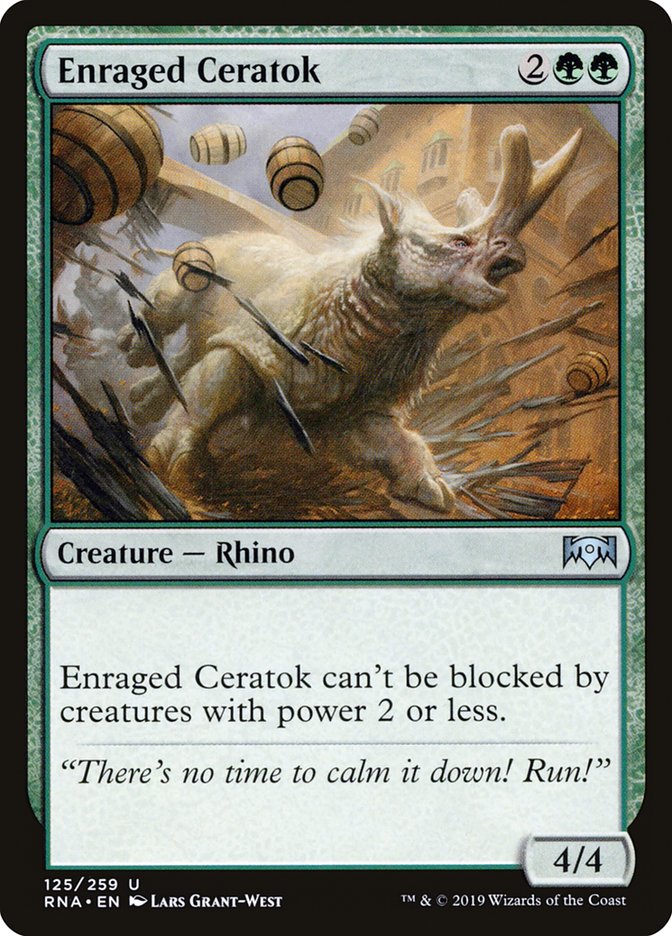 Enraged Ceratok [Ravnica Allegiance] | Dragon's Lair Comics and Fantasy Houston TX