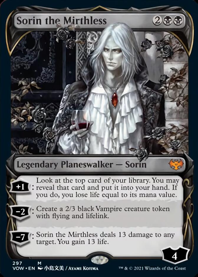 Sorin the Mirthless (Showcase Fang Frame) [Innistrad: Crimson Vow] | Dragon's Lair Comics and Fantasy Houston TX