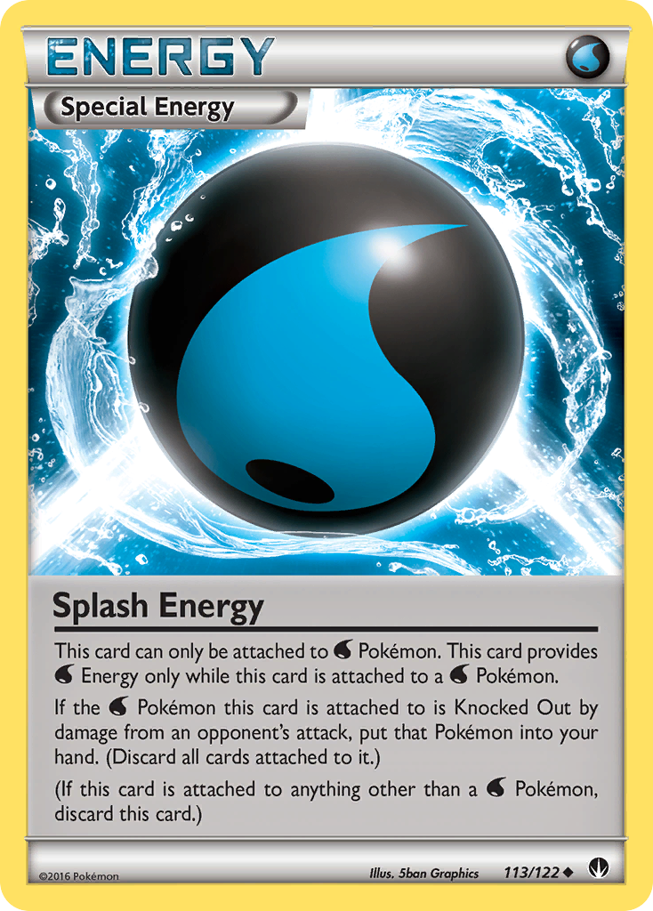 Splash Energy (113/122) [XY: BREAKpoint] | Dragon's Lair Comics and Fantasy Houston TX