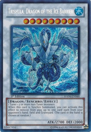 Trishula, Dragon of the Ice Barrier [HA04-EN060] Secret Rare | Dragon's Lair Comics and Fantasy Houston TX