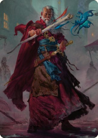 Elminster Art Card (64) [Commander Legends: Battle for Baldur's Gate Art Series] | Dragon's Lair Comics and Fantasy Houston TX