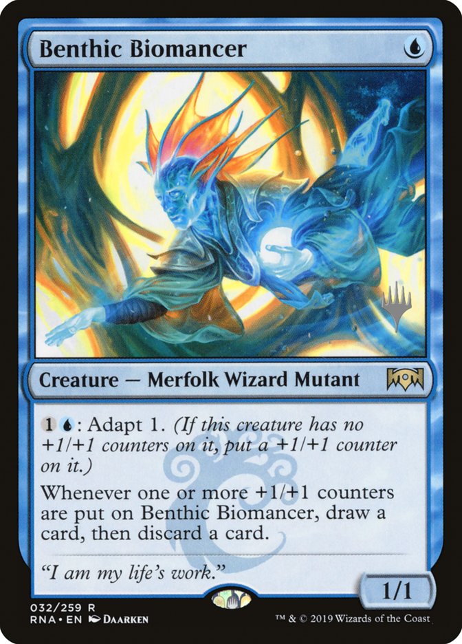 Benthic Biomancer (Promo Pack) [Ravnica Allegiance Promos] | Dragon's Lair Comics and Fantasy Houston TX