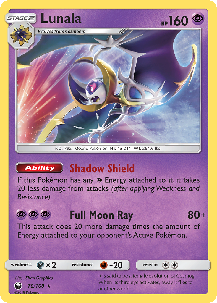 Lunala (70/168) [Sun & Moon: Celestial Storm] | Dragon's Lair Comics and Fantasy Houston TX