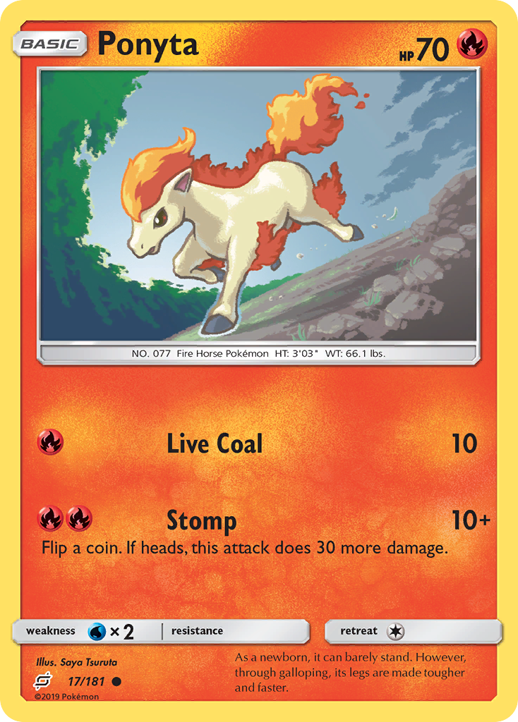 Ponyta (17/181) [Sun & Moon: Team Up] | Dragon's Lair Comics and Fantasy Houston TX