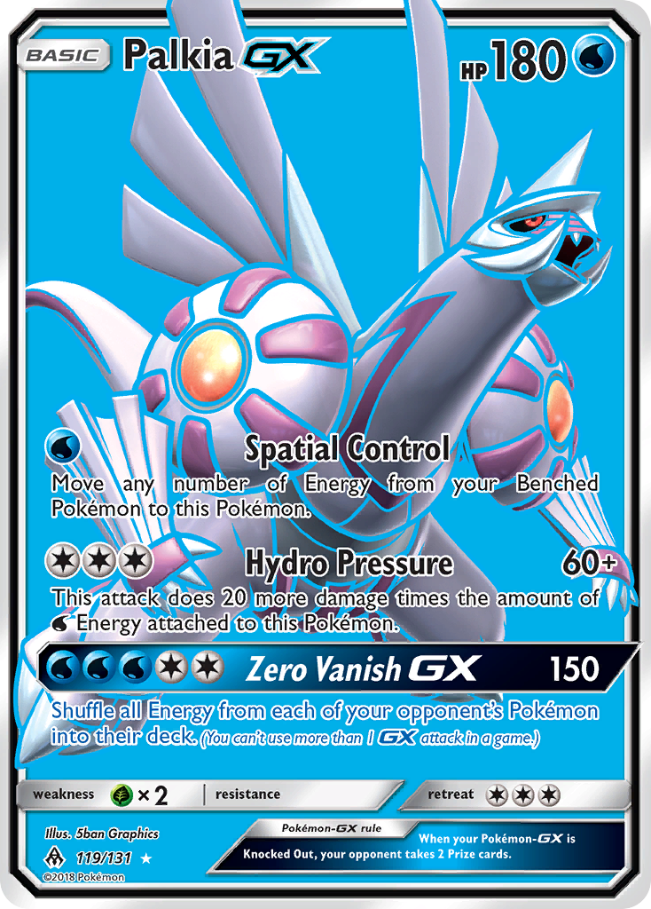 Palkia GX (119/131) [Sun & Moon: Forbidden Light] | Dragon's Lair Comics and Fantasy Houston TX