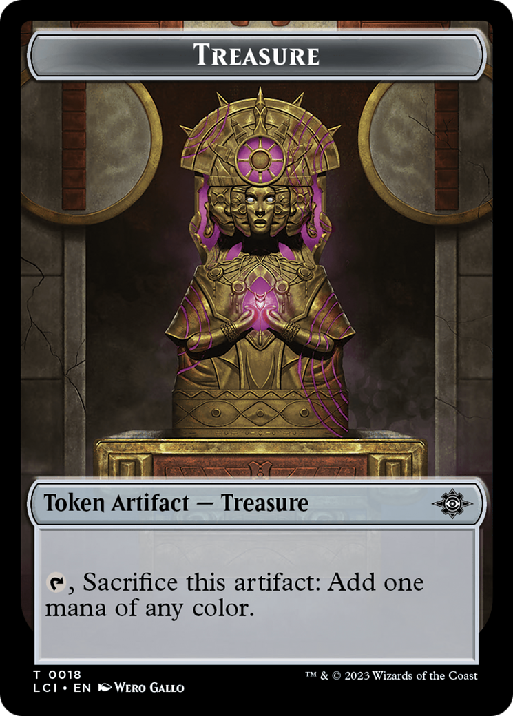 Treasure (0018) // Spirit Double-Sided Token [The Lost Caverns of Ixalan Tokens] | Dragon's Lair Comics and Fantasy Houston TX