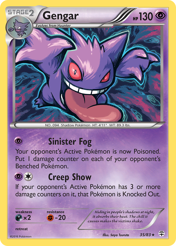 Gengar (35/83) [XY: Generations] | Dragon's Lair Comics and Fantasy Houston TX