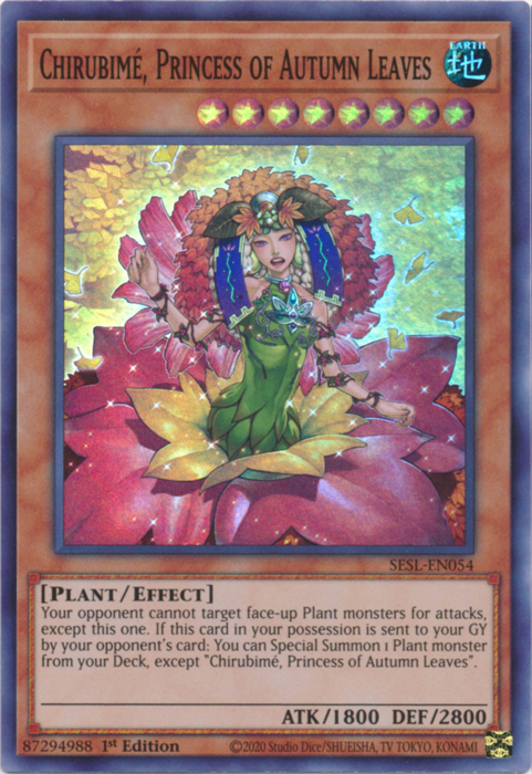 Chirubime, Princess of Autumn Leaves [SESL-EN054] Super Rare | Dragon's Lair Comics and Fantasy Houston TX