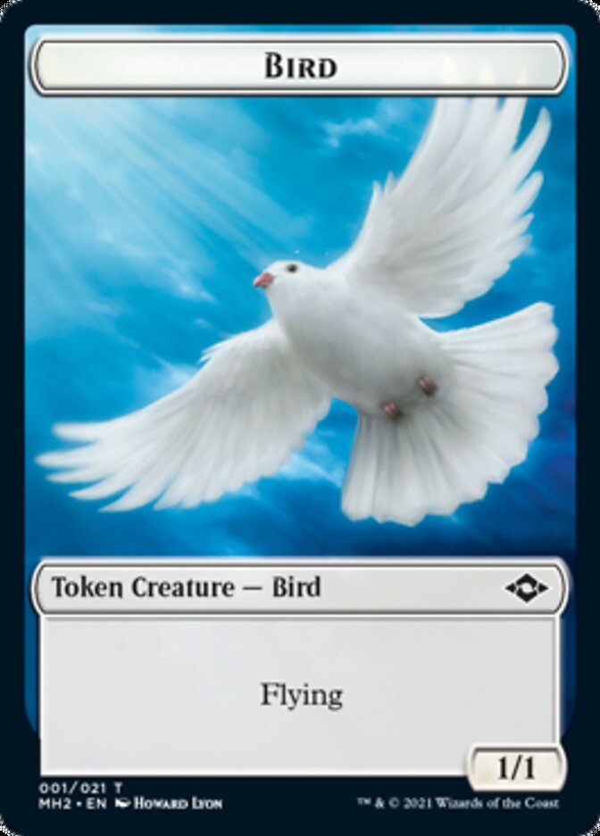 Bird // Clue (15) Double-Sided Token [Modern Horizons 2 Tokens] | Dragon's Lair Comics and Fantasy Houston TX