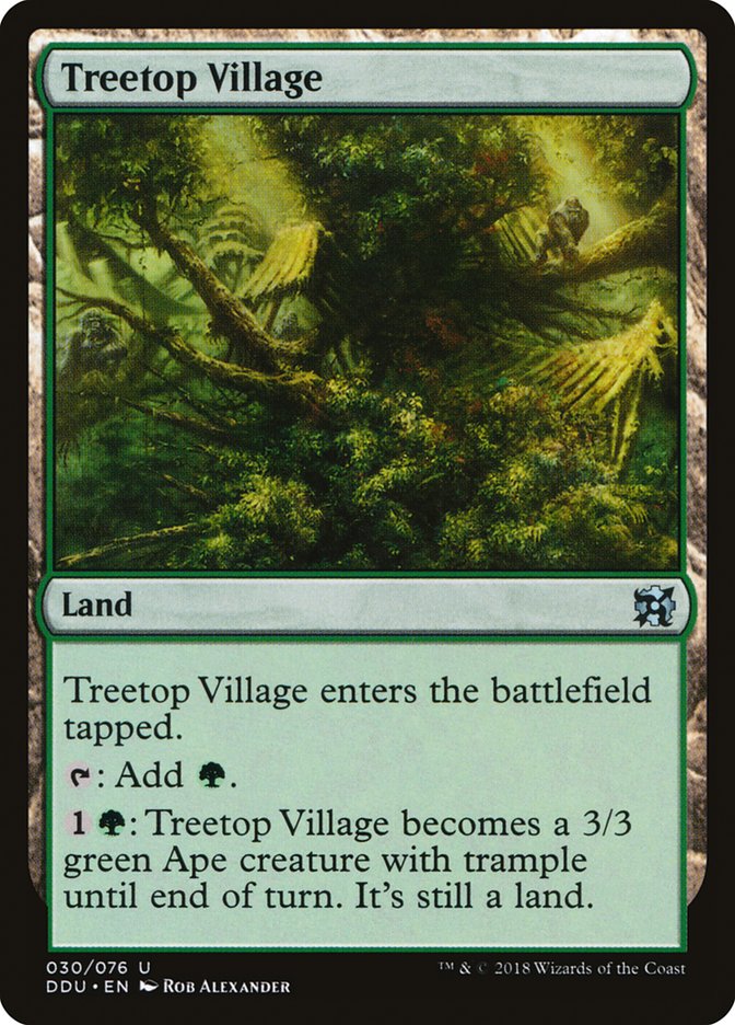 Treetop Village [Duel Decks: Elves vs. Inventors] | Dragon's Lair Comics and Fantasy Houston TX