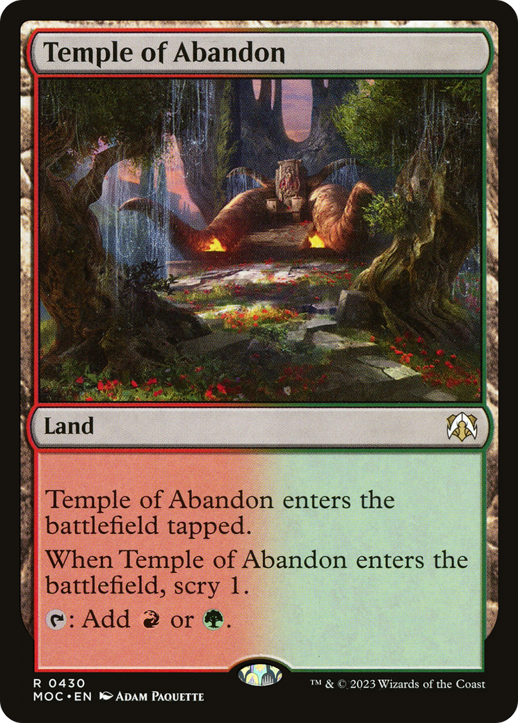 Temple of Abandon [March of the Machine Commander] | Dragon's Lair Comics and Fantasy Houston TX