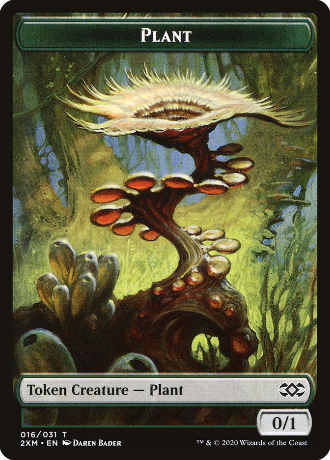 Eldrazi Spawn // Plant Double-Sided Token [Double Masters Tokens] | Dragon's Lair Comics and Fantasy Houston TX