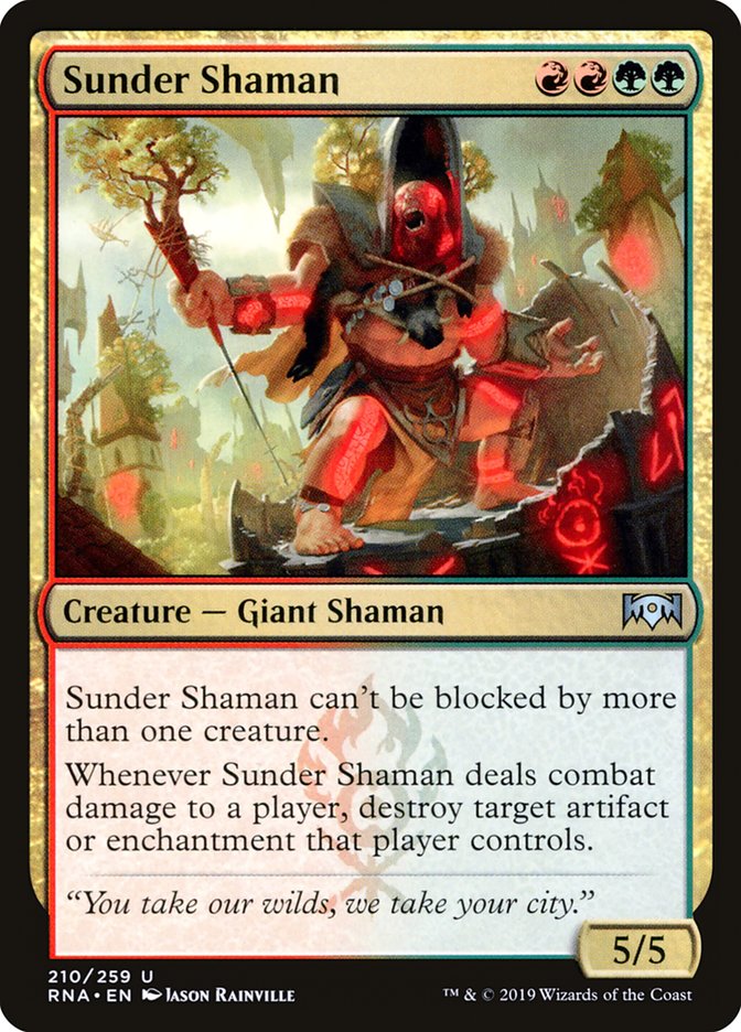 Sunder Shaman [Ravnica Allegiance] | Dragon's Lair Comics and Fantasy Houston TX