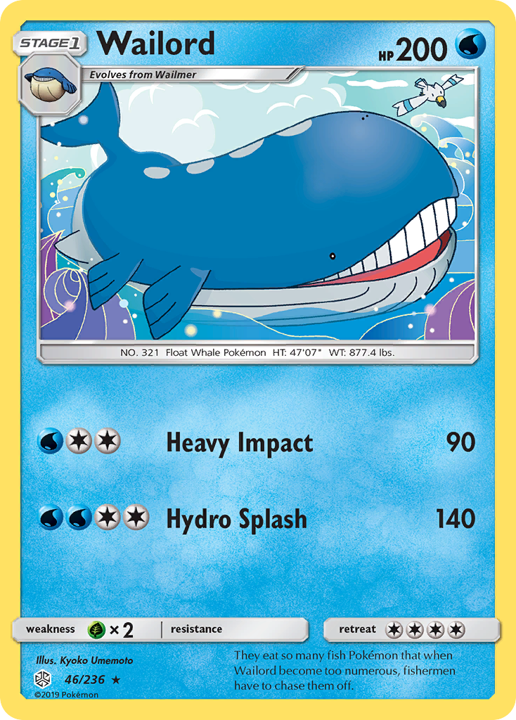 Wailord (46/236) [Sun & Moon: Cosmic Eclipse] | Dragon's Lair Comics and Fantasy Houston TX