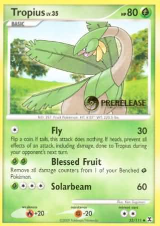 Tropius (52/111) (Prerelease Promo) [Nintendo: Black Star Promos] | Dragon's Lair Comics and Fantasy Houston TX