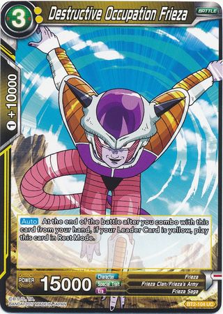 Destructive Occupation Frieza (BT2-104) [Union Force] | Dragon's Lair Comics and Fantasy Houston TX