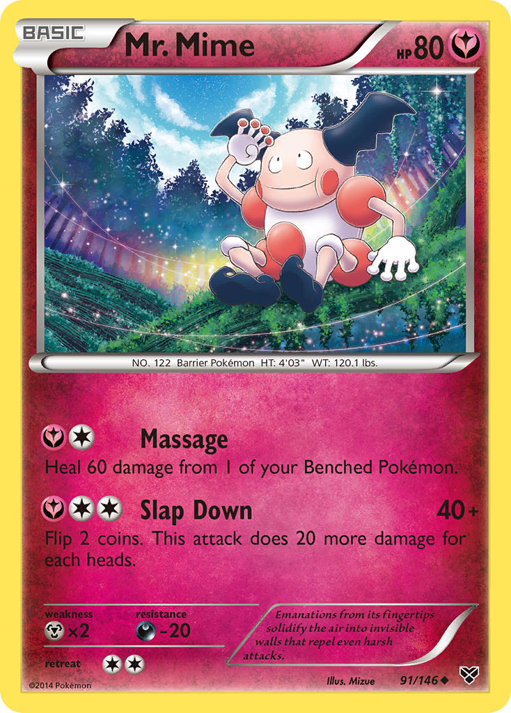 Mr. Mime (91/146) [XY: Base Set] | Dragon's Lair Comics and Fantasy Houston TX