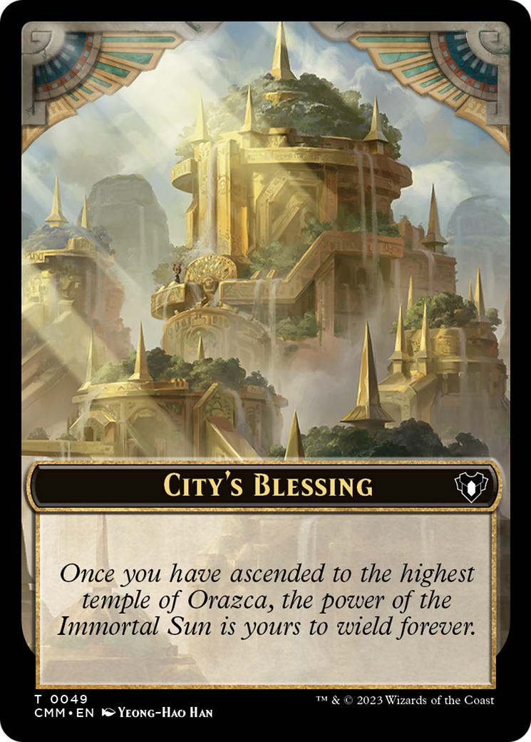 City's Blessing // Construct (0075) Double-Sided Token [Commander Masters Tokens] | Dragon's Lair Comics and Fantasy Houston TX