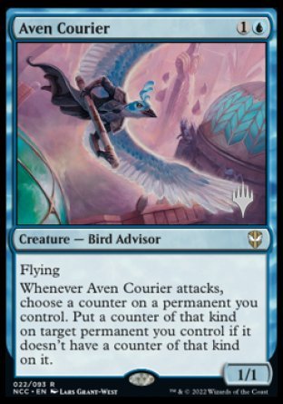 Aven Courier (Promo Pack) [Streets of New Capenna Commander Promos] | Dragon's Lair Comics and Fantasy Houston TX