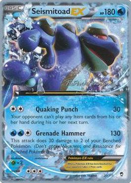 Seismitoad EX (20/111) (Punches 'n' Bites - Patrick Martinez) [World Championships 2015] | Dragon's Lair Comics and Fantasy Houston TX