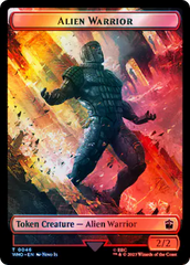 Dalek // Alien Warrior Double-Sided Token (Surge Foil) [Doctor Who Tokens] | Dragon's Lair Comics and Fantasy Houston TX