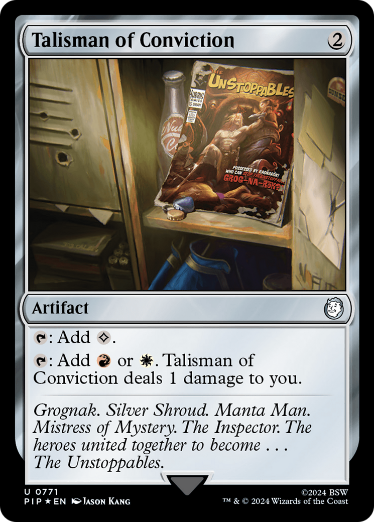 Talisman of Conviction (Surge Foil) [Fallout] | Dragon's Lair Comics and Fantasy Houston TX