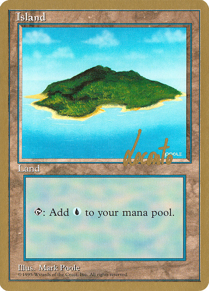 Island (ml367) (Michael Loconto) [Pro Tour Collector Set] | Dragon's Lair Comics and Fantasy Houston TX