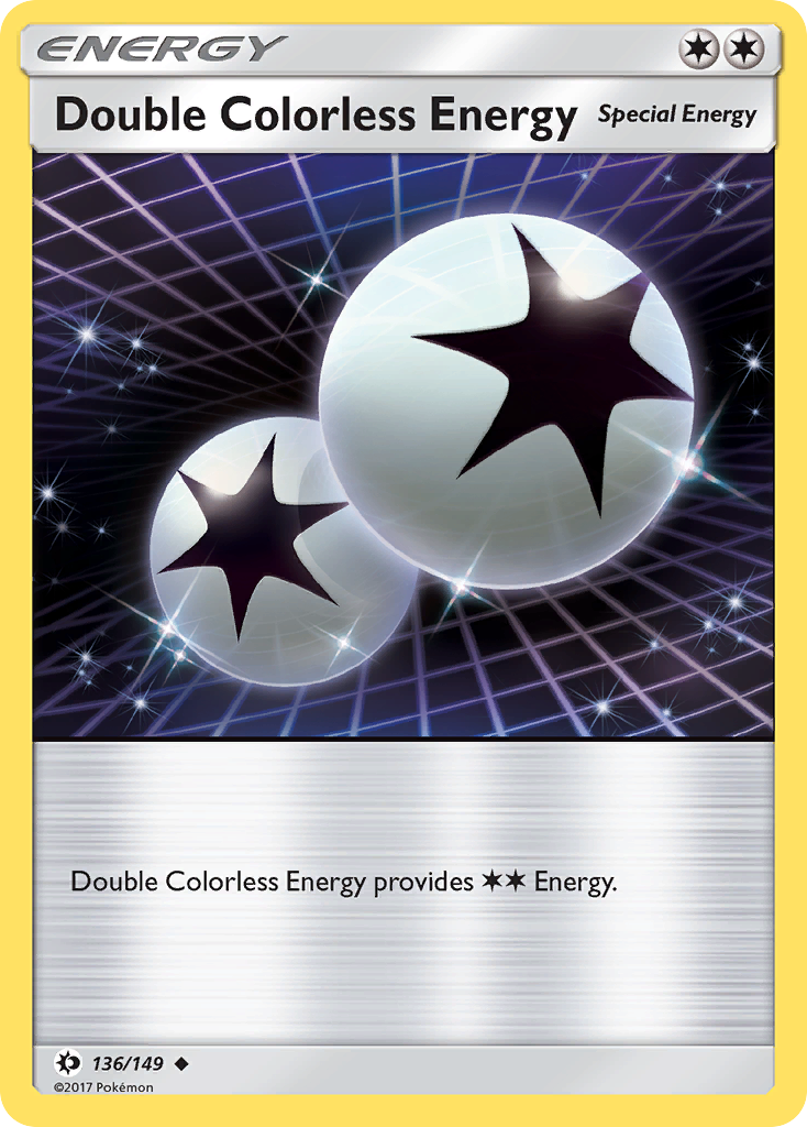 Double Colorless Energy (136/149) [Sun & Moon: Base Set] | Dragon's Lair Comics and Fantasy Houston TX