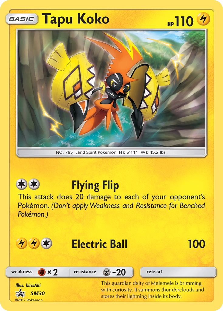 Tapu Koko (SM30) [Sun & Moon: Black Star Promos] | Dragon's Lair Comics and Fantasy Houston TX