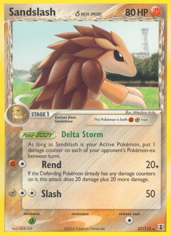 Sandslash (27/113) (Delta Species) [EX: Delta Species] | Dragon's Lair Comics and Fantasy Houston TX