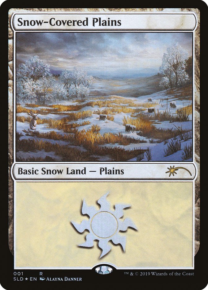 Snow-Covered Plains (001) [Secret Lair Drop Series] | Dragon's Lair Comics and Fantasy Houston TX