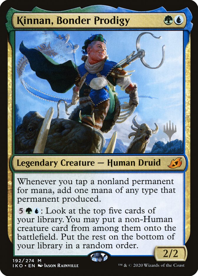 Kinnan, Bonder Prodigy (Promo Pack) [Ikoria: Lair of Behemoths Promos] | Dragon's Lair Comics and Fantasy Houston TX