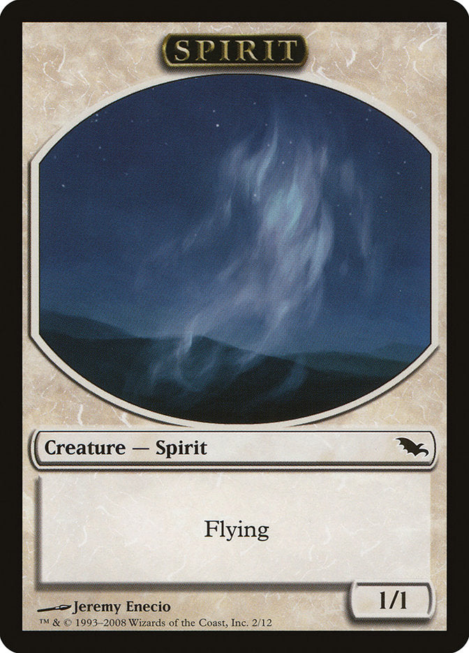 Spirit Token [Shadowmoor Tokens] | Dragon's Lair Comics and Fantasy Houston TX