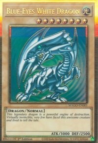 Blue-Eyes White Dragon [MAGO-EN001] Gold Rare | Dragon's Lair Comics and Fantasy Houston TX