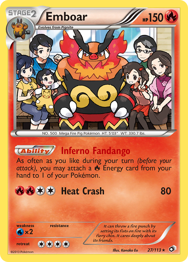 Emboar (27/113) (Theme Deck Exclusive) [Black & White: Legendary Treasures] | Dragon's Lair Comics and Fantasy Houston TX