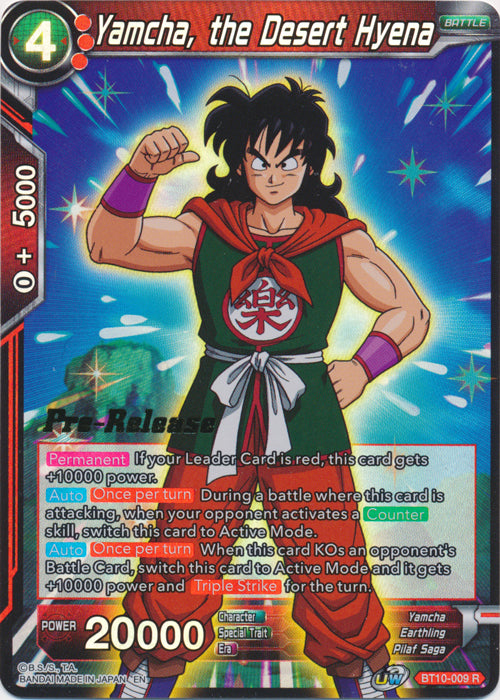 Yamcha, the Desert Hyena (BT10-009) [Rise of the Unison Warrior Prerelease Promos] | Dragon's Lair Comics and Fantasy Houston TX