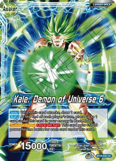 Kale // Kale, Demon of Universe 6 (BT15-032) [Saiyan Showdown] | Dragon's Lair Comics and Fantasy Houston TX