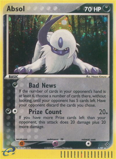 Absol (1/97) [EX: Dragon] | Dragon's Lair Comics and Fantasy Houston TX